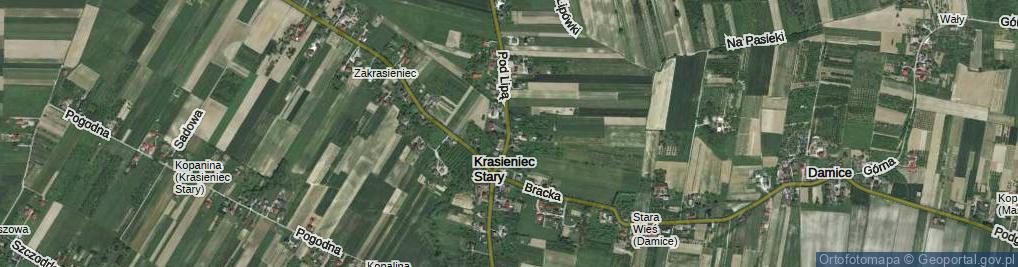Zdjęcie satelitarne Krasieniec Stary ul.